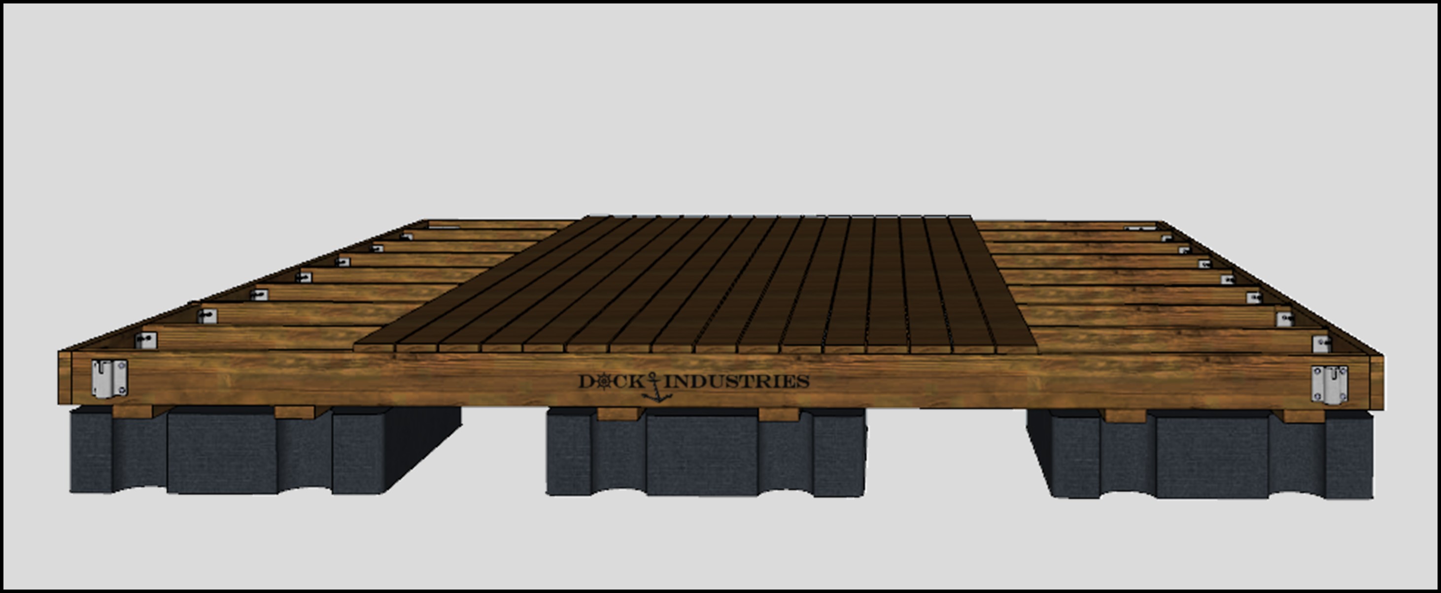 Heavy Duty dock kit 16'x16' - For posts