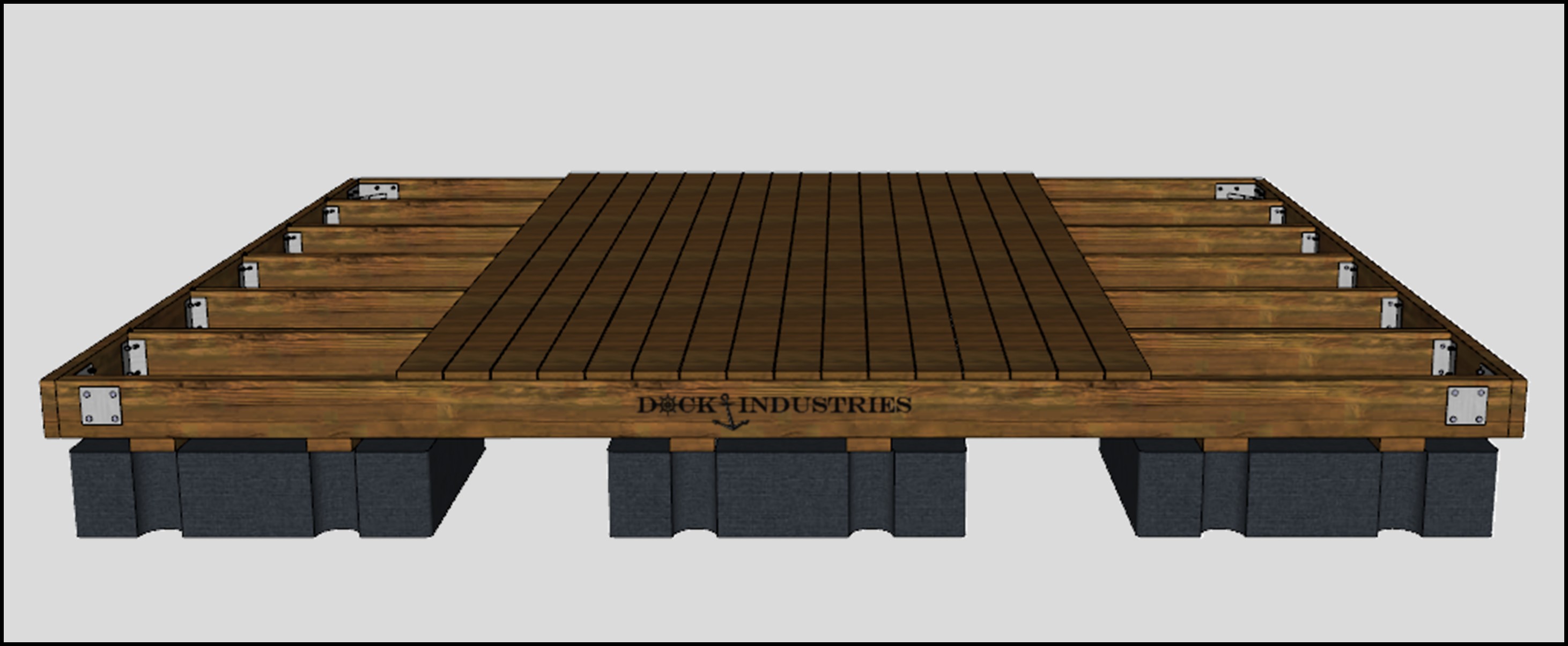 Heavy Duty dock kit 12'x16' - Unanchored