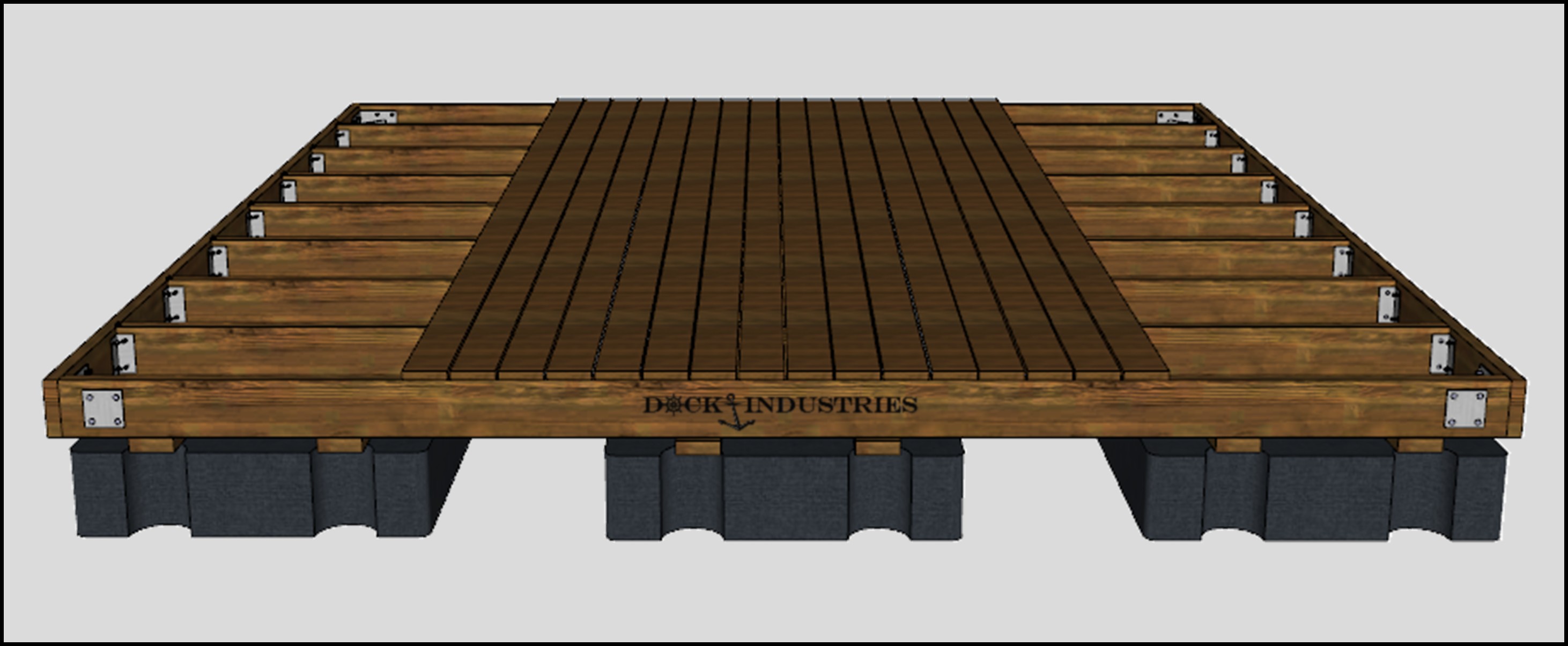 Heavy Duty Dock kit 16'x16' - Unanchored