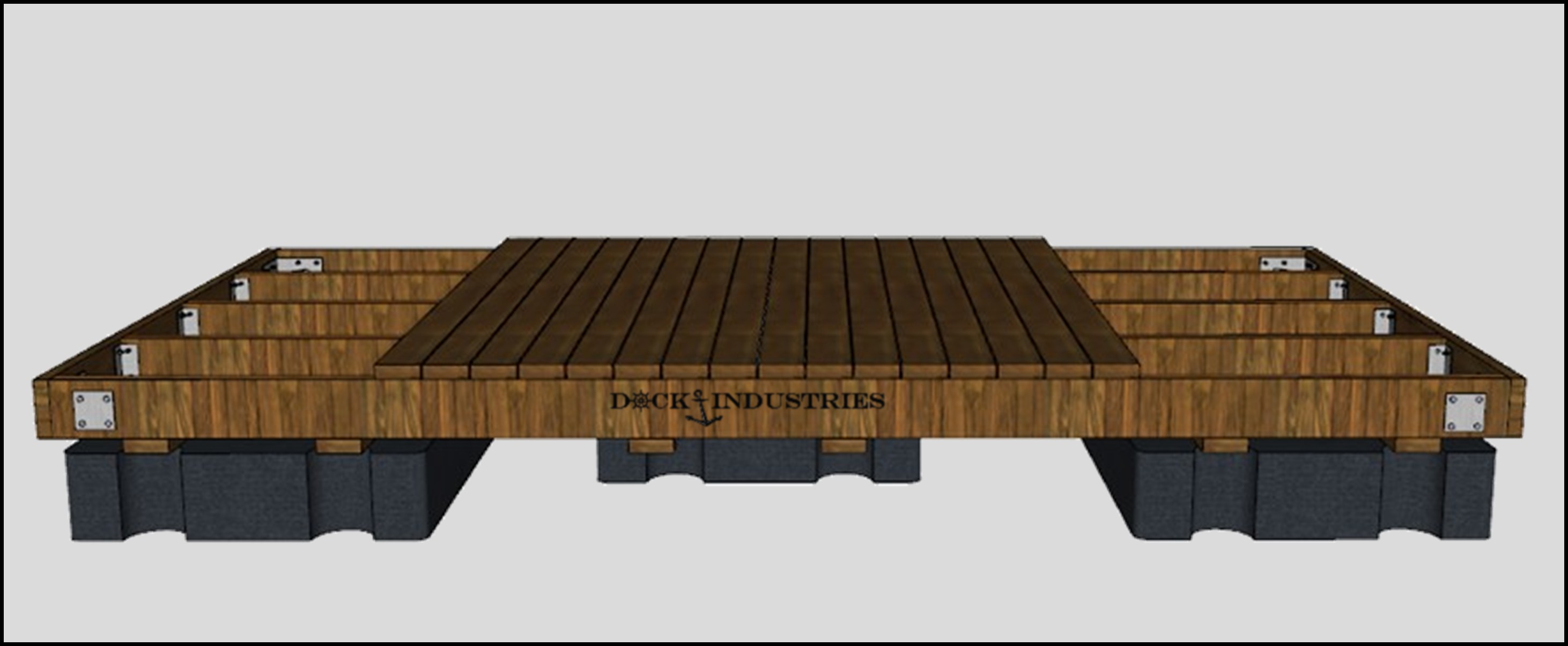 Heavy Duty dock kit 8'x16' - Unanchored