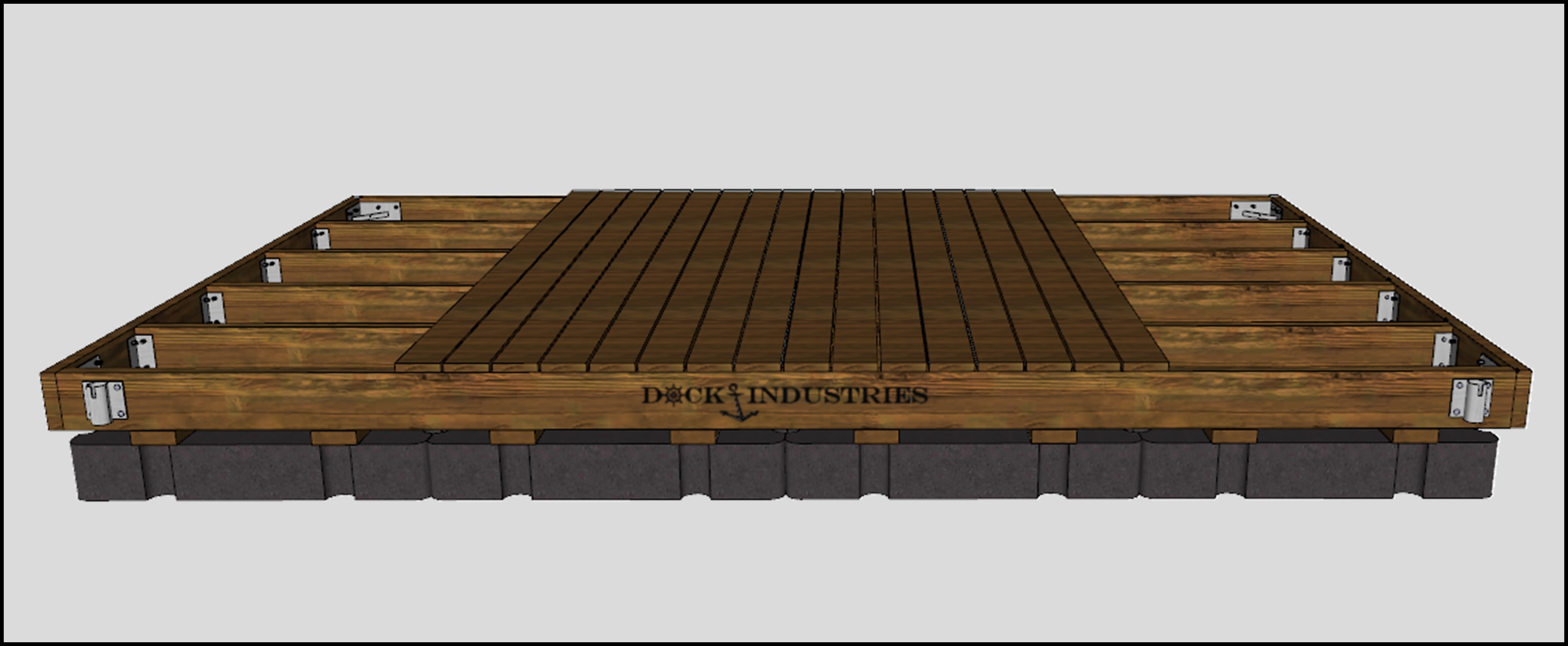 Heavy Duty dock kit 10'x16' - For posts