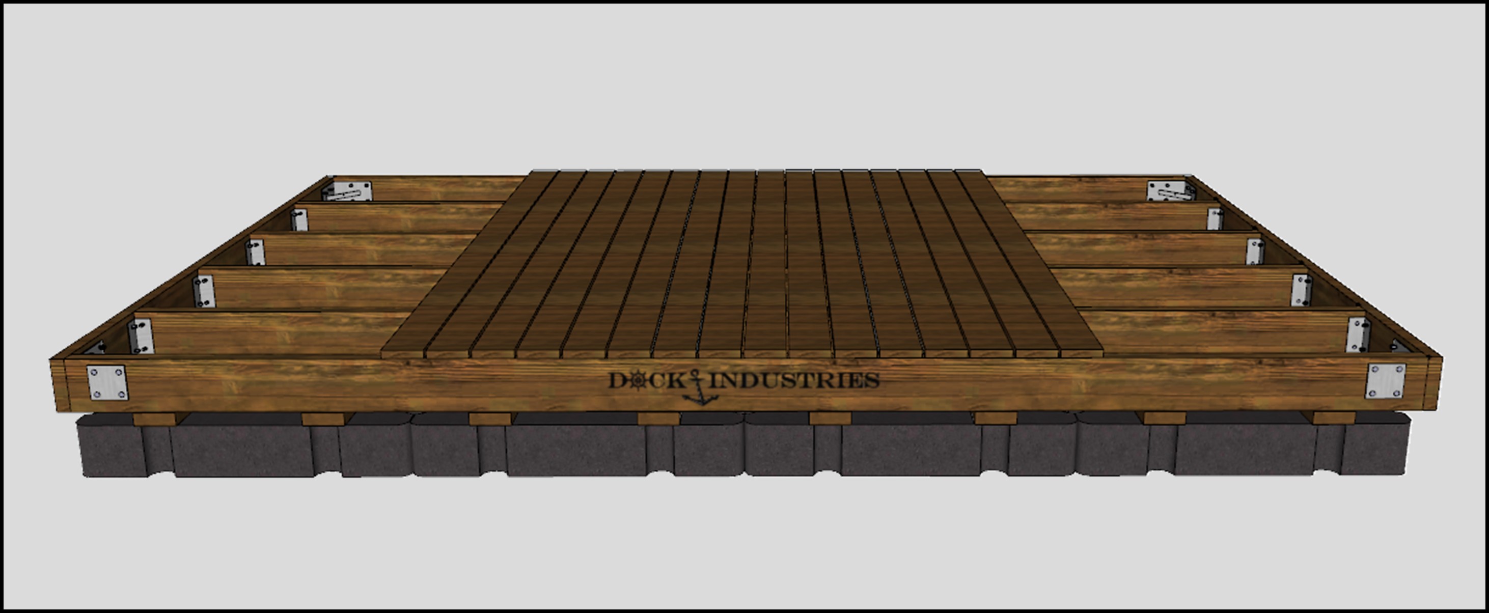 Heavy Duty dock kit 10'x16' - Unanchored