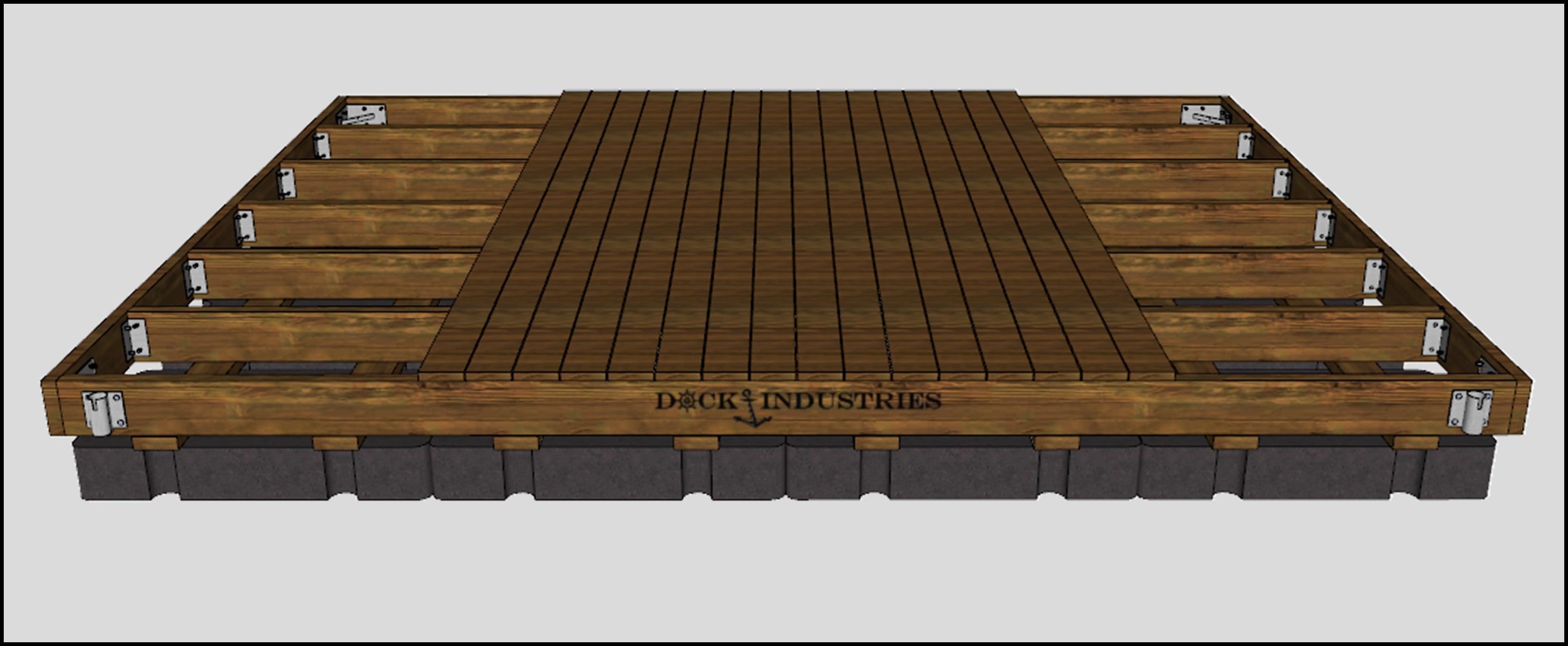 Heavy Duty dock kit 12'x16' - For posts