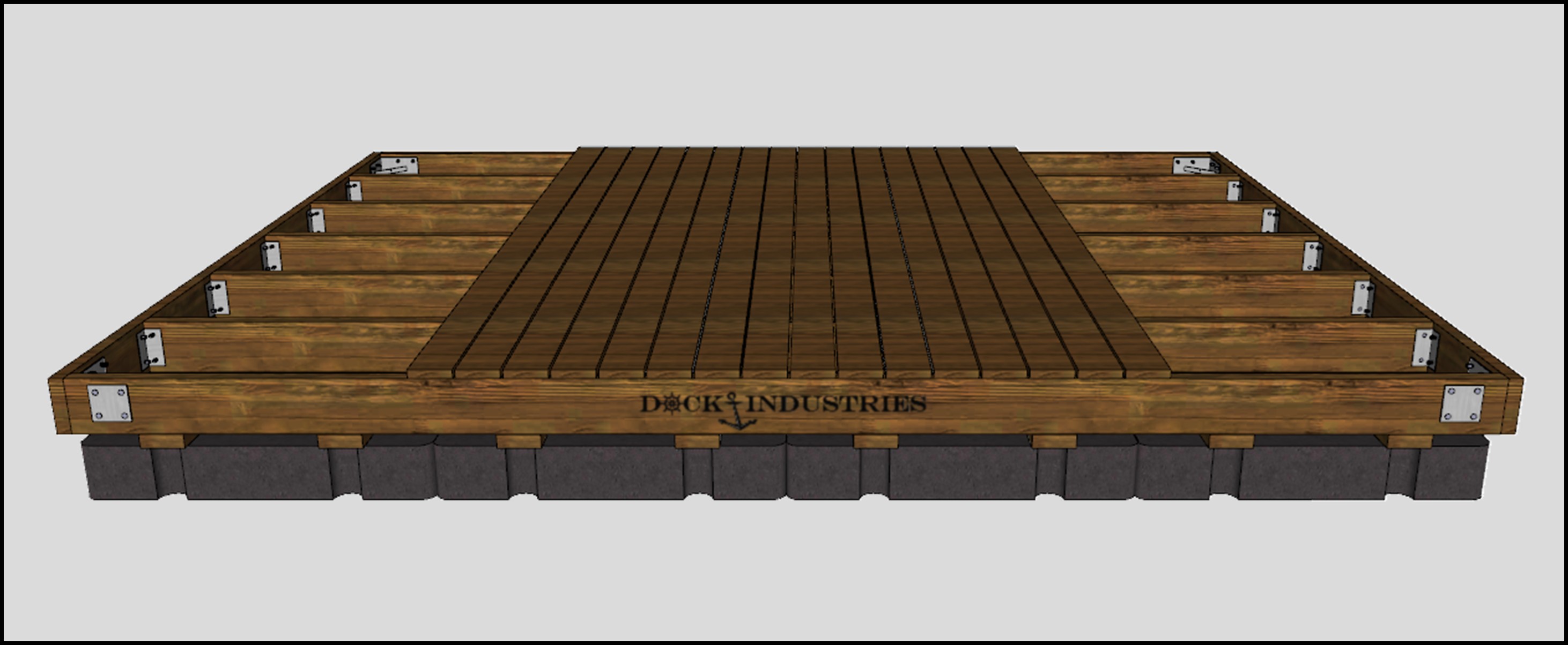 Heavy Duty dock kit 12'x16' - Unanchored