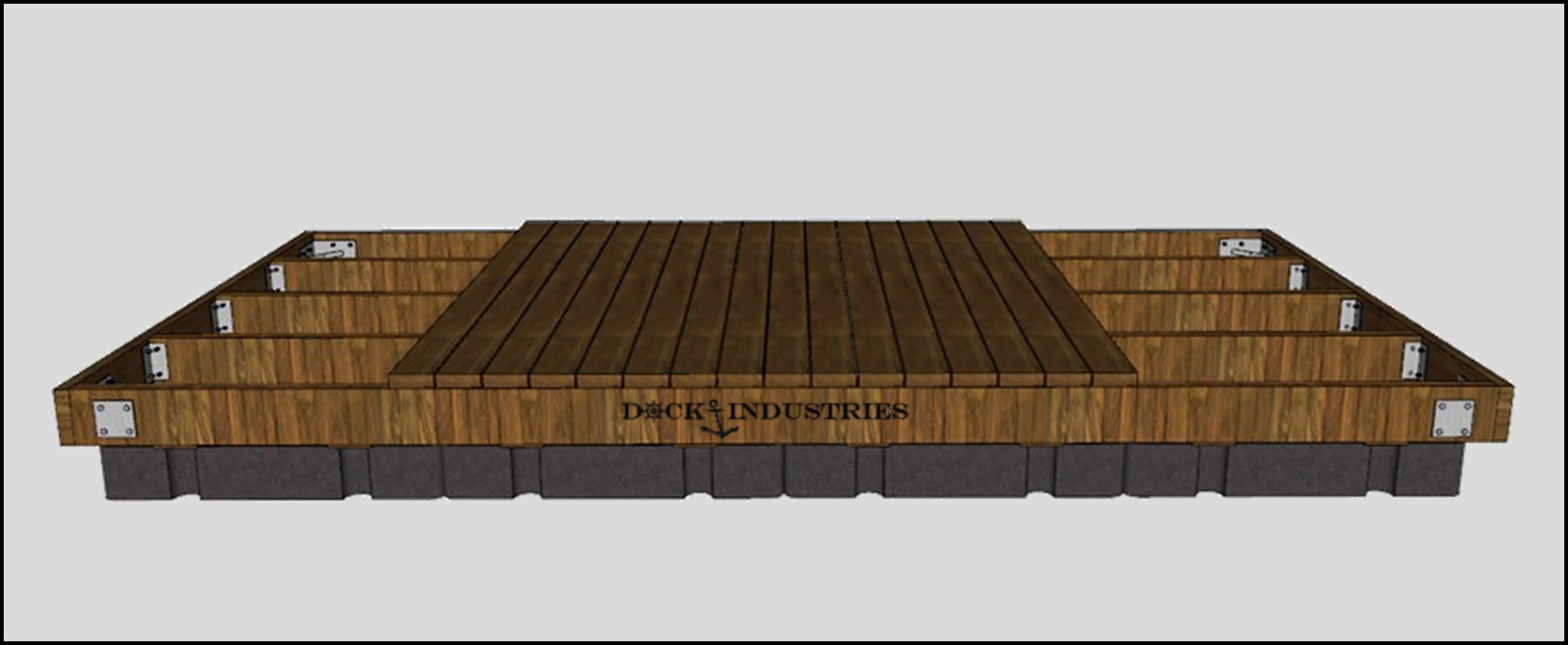 Heavy Duty dock kit 8'x16' - Unanchored