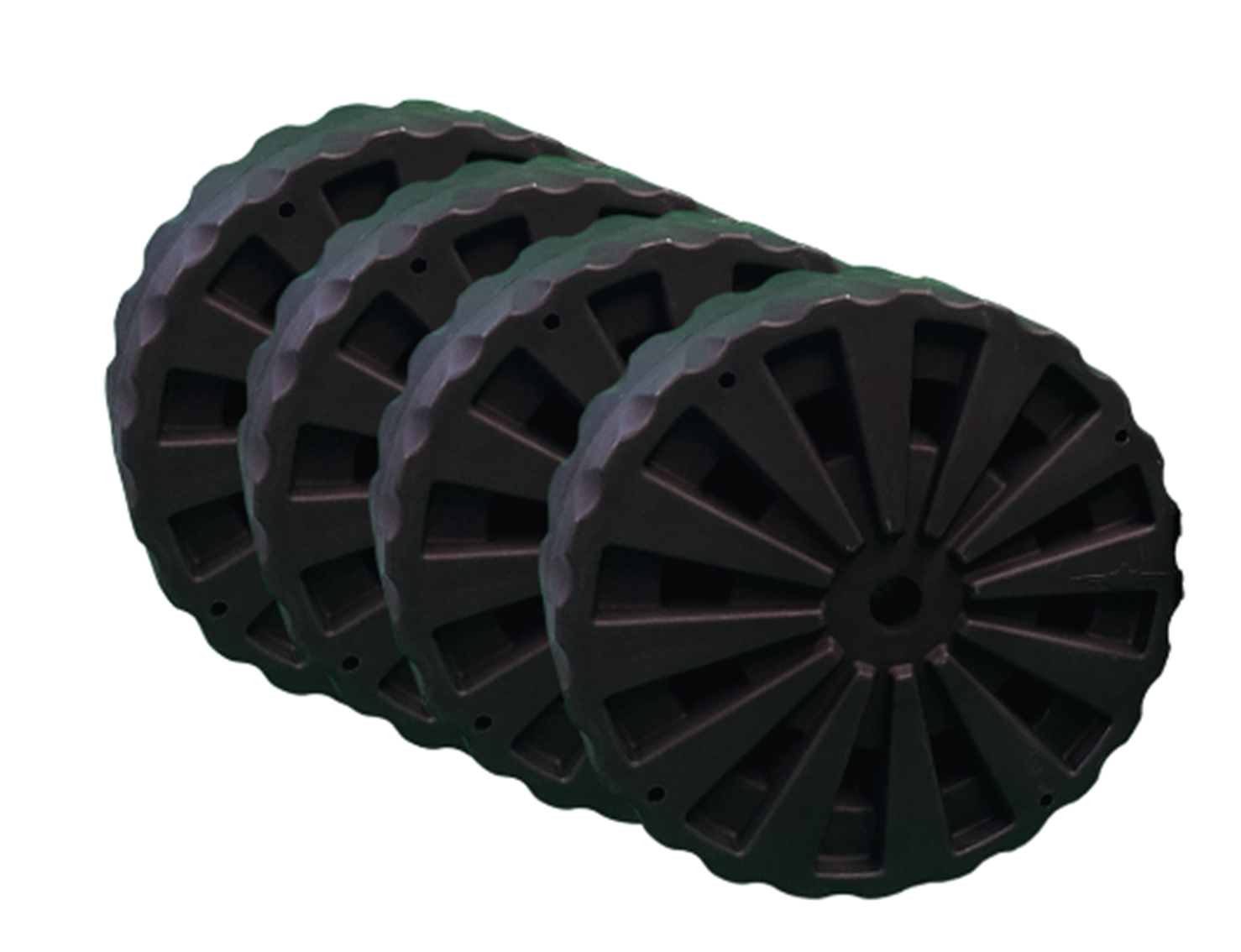 Ensemble de 4 roues de quai 24'' - 1500 lbs - Eagle Wheels - Heavy Duty - 9003-4