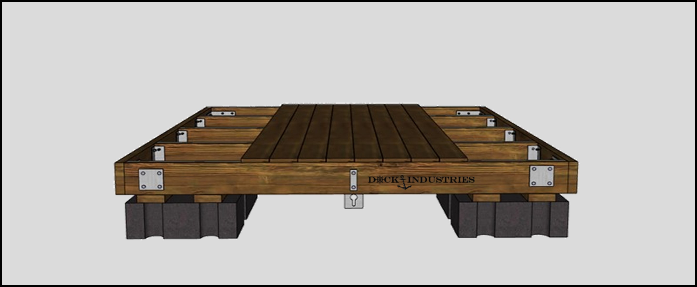 Ensemble pour plateforme de baignade Heavy Duty 8'x8'