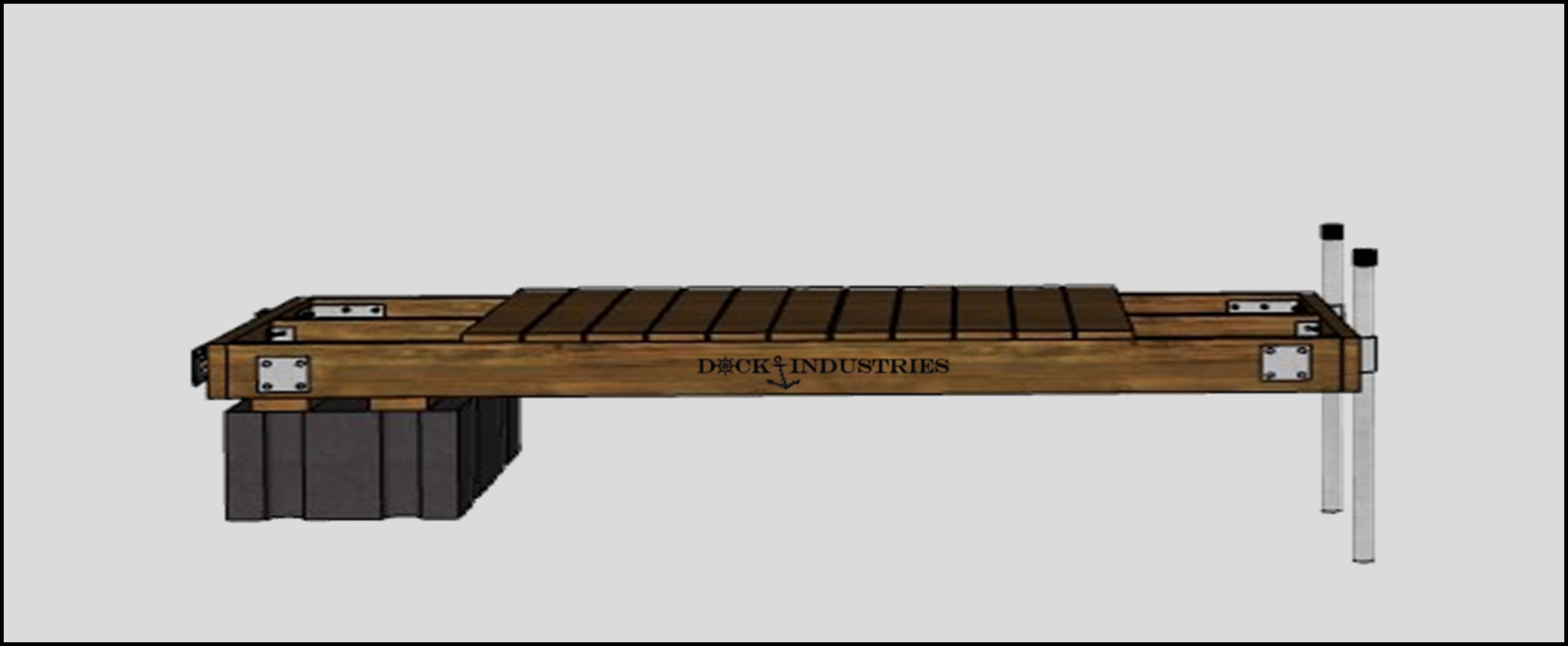 Heavy Duty  dock kit 4'x10' Semi Floating