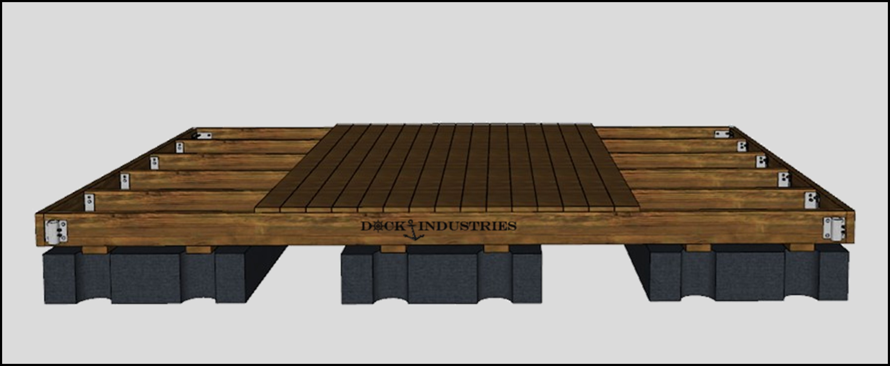 Ensemble de quai Résidentiel 10'x16' - Pour poteaux