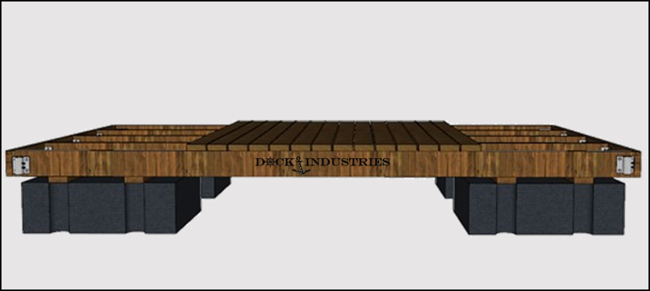 Ensemble de quai Résidential 8'x16' - Pour poteaux