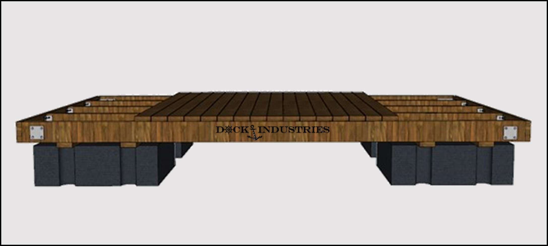 Heavy Duty dock kit 8'x16' - Unanchored